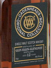 Load image into Gallery viewer, CADENHEAD'S Original Collection Glen Elgin 12 Years 46%