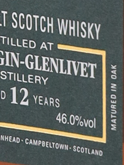 CADENHEAD'S Original Collection Glen Elgin 12 Years 46%