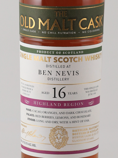 Old Malt Cask Ben Nevis 16 Years 1998 50%