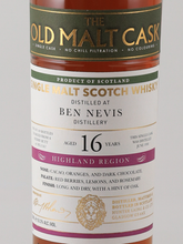 Load image into Gallery viewer, Old Malt Cask Ben Nevis 16 Years 1998 50%