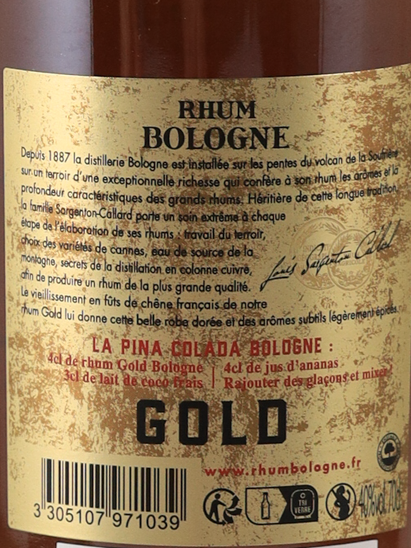 Rhum Bologne Gold