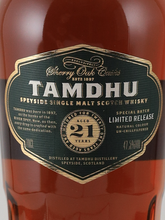 Load image into Gallery viewer, Tamdhu 21 years 47.5%