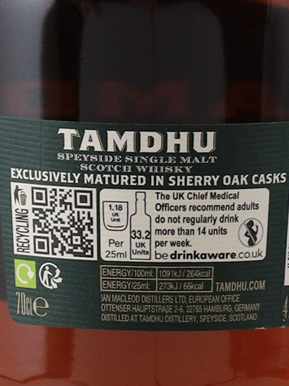 Tamdhu 21 years 47.5%