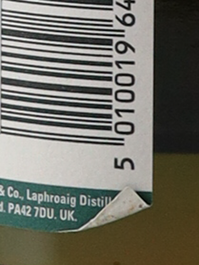 Laphroaig 10 Year Old 40% 750ml Old Label (Parallel Import; Label, Cap and Box Defects) - image 11