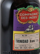 Load image into Gallery viewer, Compagnie des Indes Trinidad 8 Year Old 2016