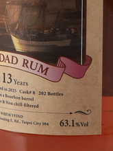 Load image into Gallery viewer, Fukuoka Rum Festa 2025 Commemorative Bottle Trinidad Rum 13 Years 2011 63.1%
