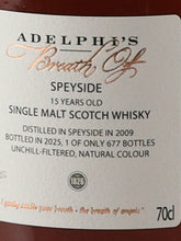 Load image into Gallery viewer, Adelphi Breath of Speyside 15 Years 2009 58.1%