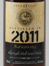 Load image into Gallery viewer, Kingsbury Gold Caol ila 13 Years 2011 58.1%