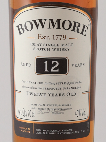Bowmore 12 years [Parallel Import] (no box)