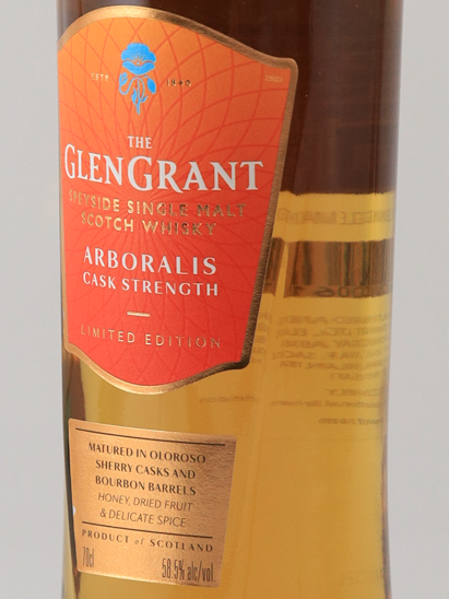 Glen Grant Arboralis Cask Strength 58.5% No box (defective cap)
