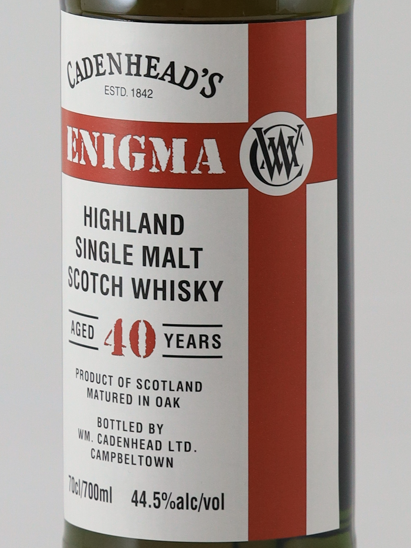 CADENHEAD'S Enigma Highland 40 Years Old 1985 44.5% — Single Malt