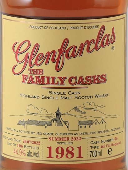Glenfarclas Family Cask 1981/2022 44.9%