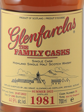 Load image into Gallery viewer, Glenfarclas Family Cask 1981/2022 44.9%