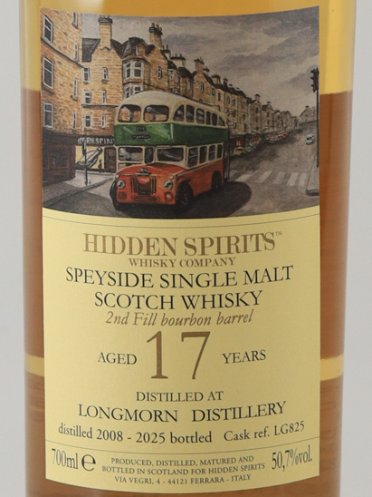 Hidden Spirits Longmorn 17 Years Old 2008 50.7%