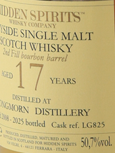 Load image into Gallery viewer, Hidden Spirits Longmorn 17 Years Old 2008 50.7%