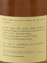 Load image into Gallery viewer, Hidden Spirits Longmorn 17 Years Old 2008 50.7%
