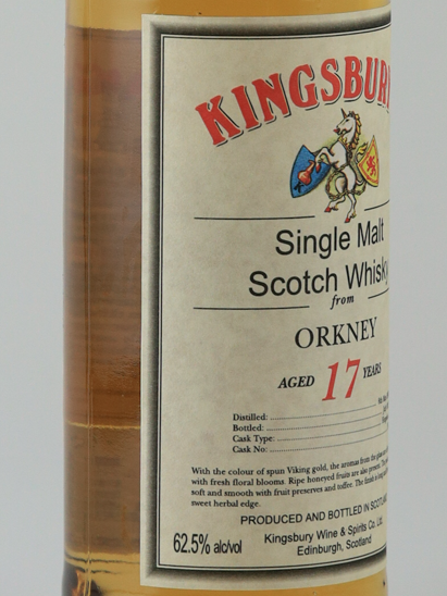 Kingsbury Orkney 17 Years 2008 62.5%