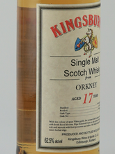 Load image into Gallery viewer, Kingsbury Orkney 17 Years 2008 62.5%