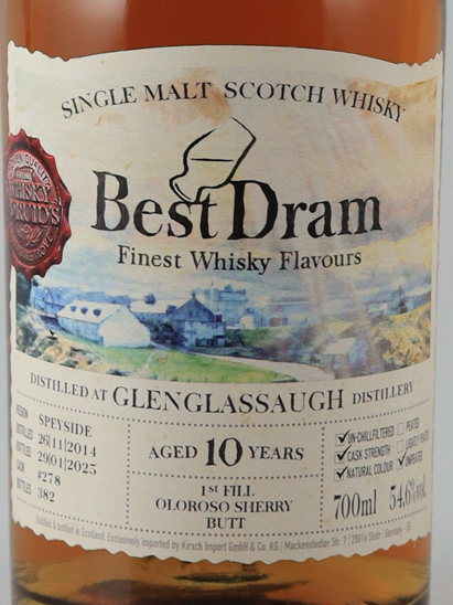 Best drum Glen Glassa 10 years 2014 54.6%