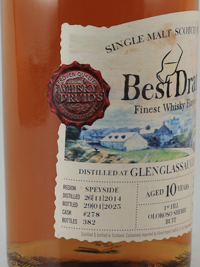Best drum Glen Glassa 10 years 2014 54.6%
