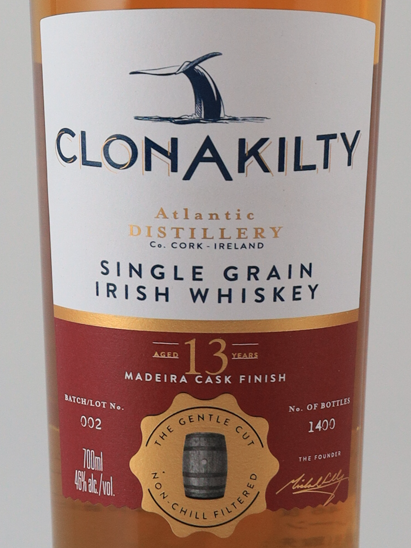 Clonakilty13 Year Single Grain Madeira Finish [Authorized Import]