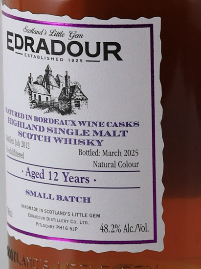Edradour 12 Year Old 2012 Bordeaux Wine Cask Matured 48.2% - image 5