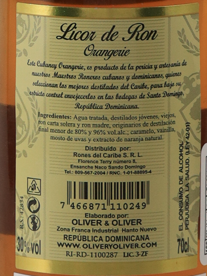 Cubaney 12 Year Old Orangerie