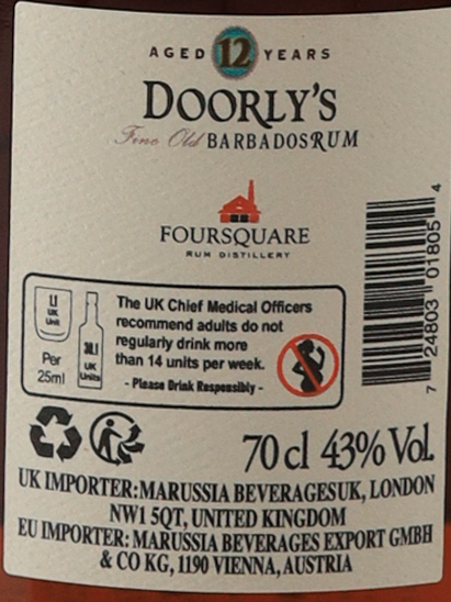 Foursquare Dorey's 12 Year Old