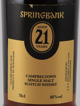 Load image into Gallery viewer, Springbank 21 Year 2022 Release [Authorized Import] (Defective Label)