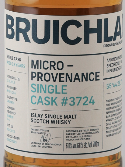 Bruichladdich Micro Provenance Single Cask #3724