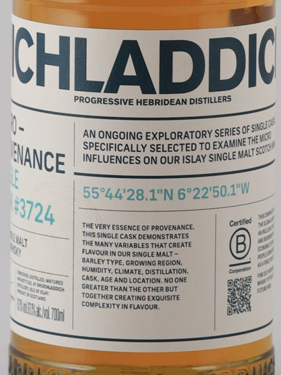 Bruichladdich Micro Provenance Single Cask #3724