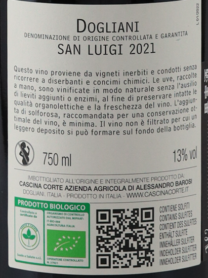Casina Corte Dogliani Sanluigi 2021 750ml