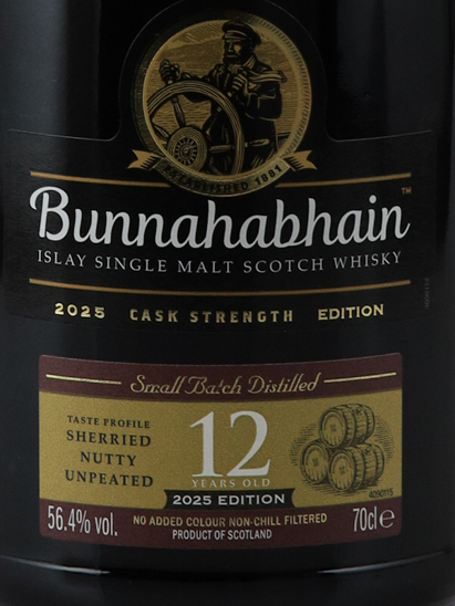 Bunnahabhain 12 Year Cask Strength 2025 56.4%