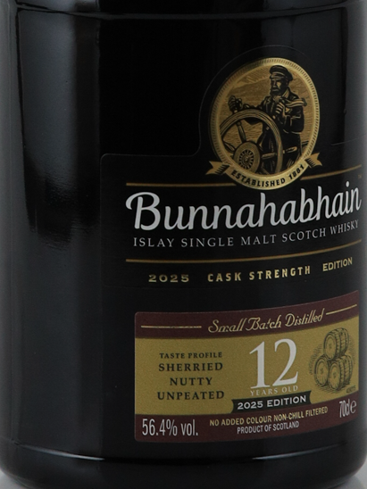 Bunnahabhain 12 Year Cask Strength 2025 56.4%