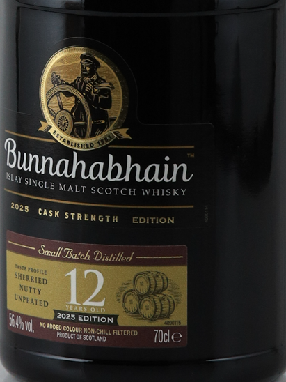 Bunnahabhain 12 Year Cask Strength 2025 56.4%