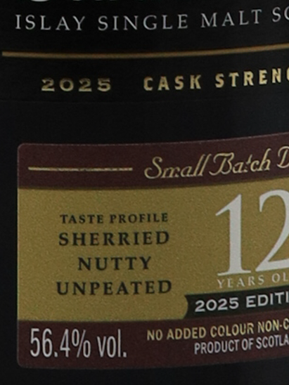 Bunnahabhain 12 Year Cask Strength 2025 56.4%