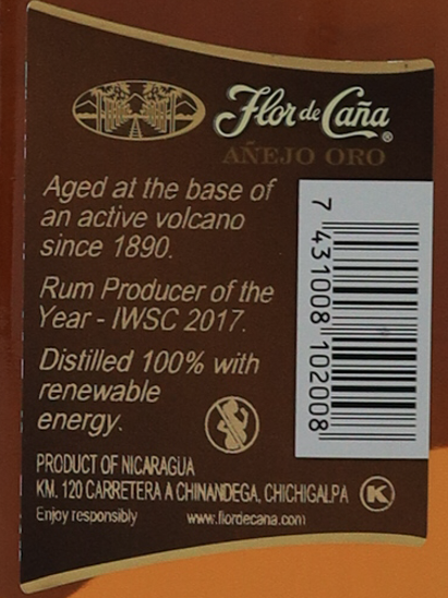 Flor de Cana Anejo 4 years