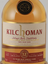 Load image into Gallery viewer, Kilchoman 100% Islay 12 Years 2013 54%