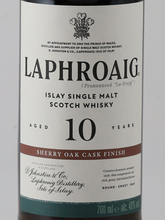 Load image into Gallery viewer, Laphroaig 10 Year Old Sherry Oak Finish 48% New Label
