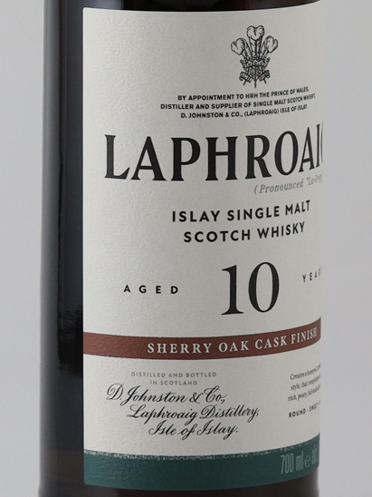 Laphroaig 10 Year Old Sherry Oak Finish 48% New Label