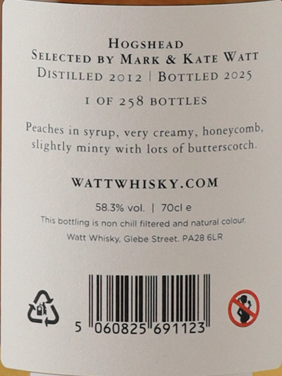 Watt Inchgower 13 Years 2012 58.3%
