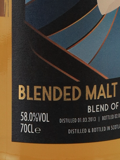 Whisky Trail Flappers Blend of Islay Malt 9 Year Old 2013 58% 700ml - image 5