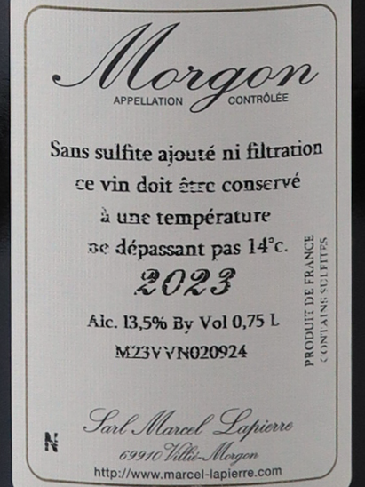 Marcel Lapierre Morgon 2023 750ml
