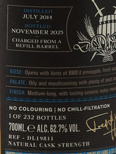 Load image into Gallery viewer, Old Particular Bowmore 11 Years Old 2014 for Dein 62.7%