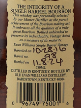 Load image into Gallery viewer, Evan Williams Single Barrel 2016 [Authorized Import]