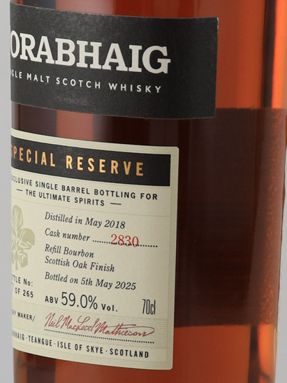 Torabhaig 2018 Scottish Oak 59%