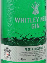 Load image into Gallery viewer, Whitley Neill Aloe &amp; Cucumber Gin 43%