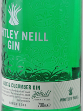 Load image into Gallery viewer, Whitley Neill Aloe &amp; Cucumber Gin 43%