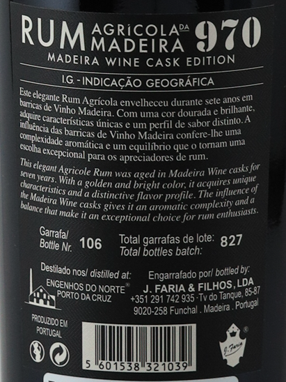 J.Faria & Filhos Madeira 970 7 Years 2018