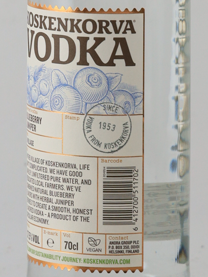 Koskenkorva Flavored Vodka Blueberry